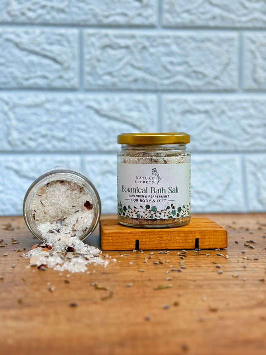 BOTANICAL BATHSALT  (Lavender & Mint 200gm)