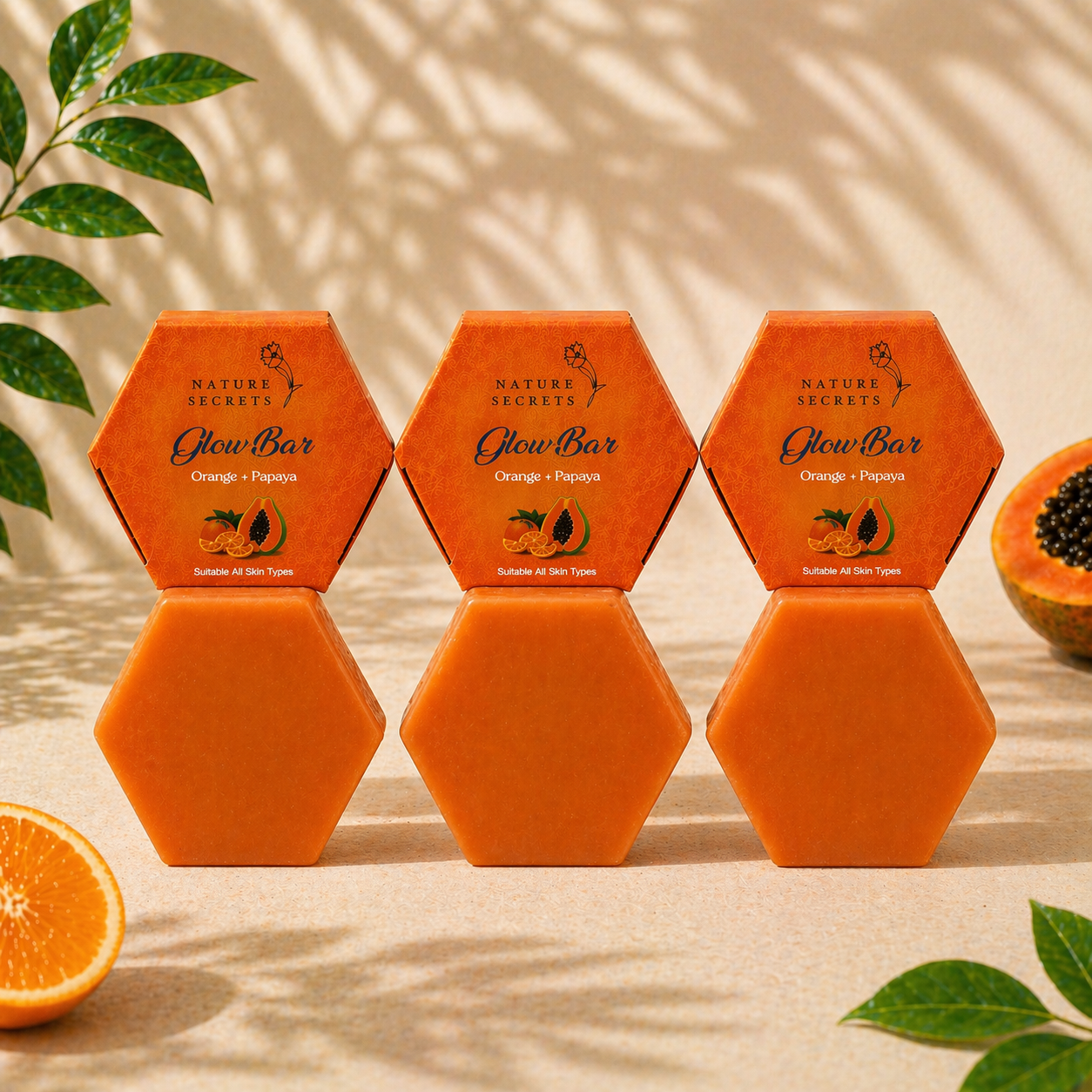 Glow Bar (Orange Papaya) (115 gm)