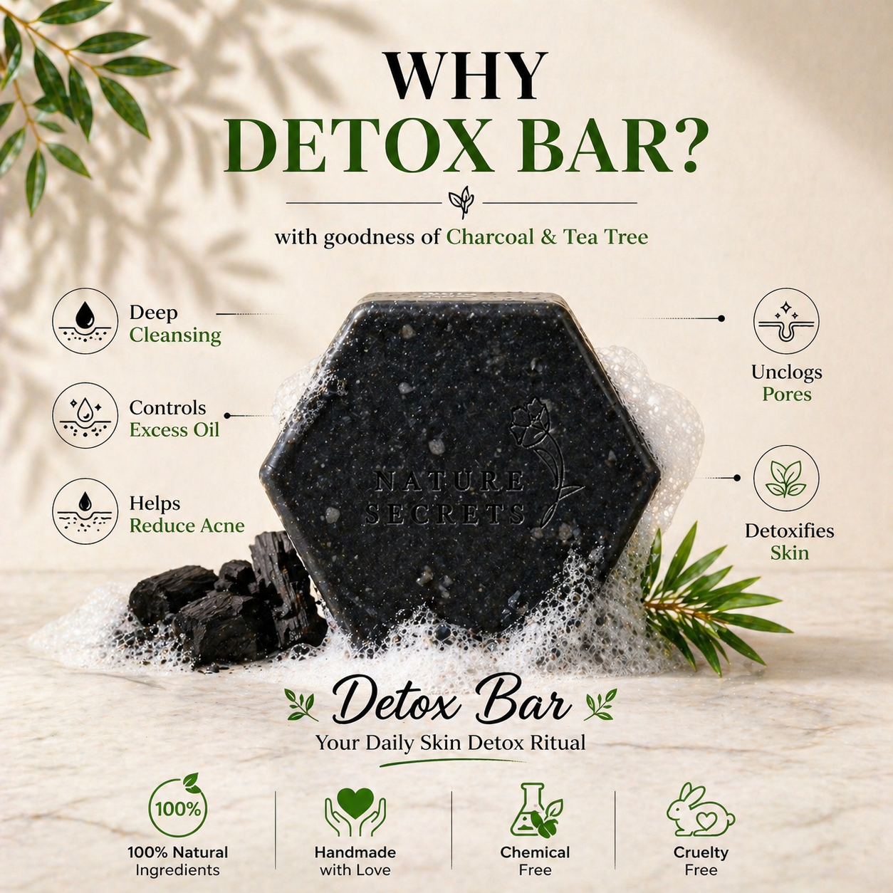 Detox Bar (Oil & Acne Control) (115 gm)