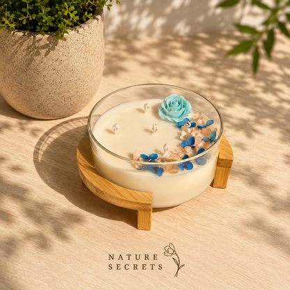 Rosette Radiance Big Jar Candle/NATURE SECRETS