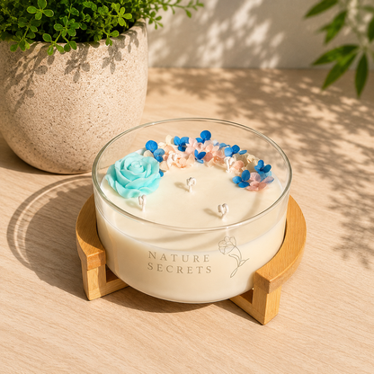 Rosette Radiance Big Jar Candle/NATURE SECRETS