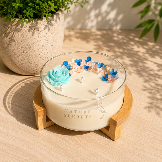 Rosette Radiance Big Jar Candle/NATURE SECRETS