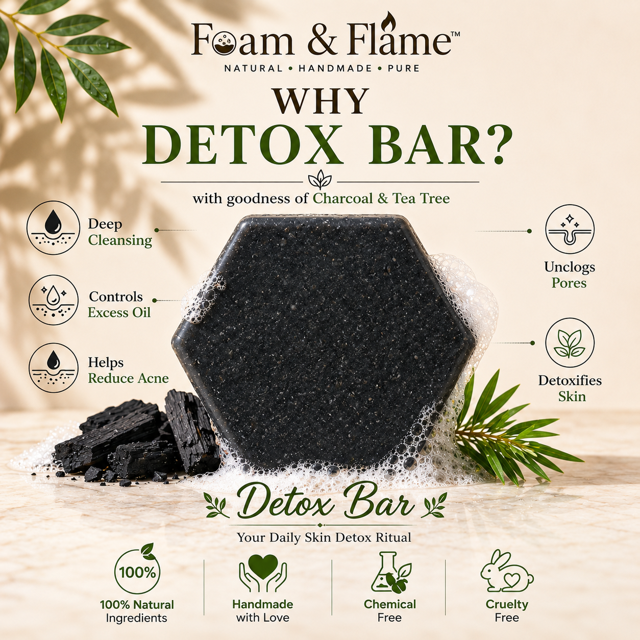 Detox Bar (Oil & Acne Control) (115 gm)