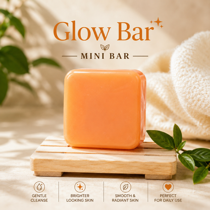 Orange Papaya Handmade Soap (GLOW BAR MINI BAR) (70 gm)