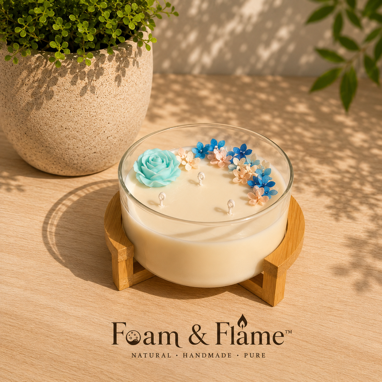Rosette Radiance Big Jar Candle/NATURE SECRETS