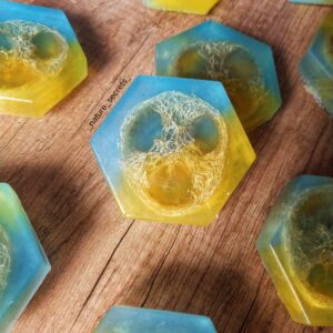 Lemon & Mint Loofah Handmade Soap